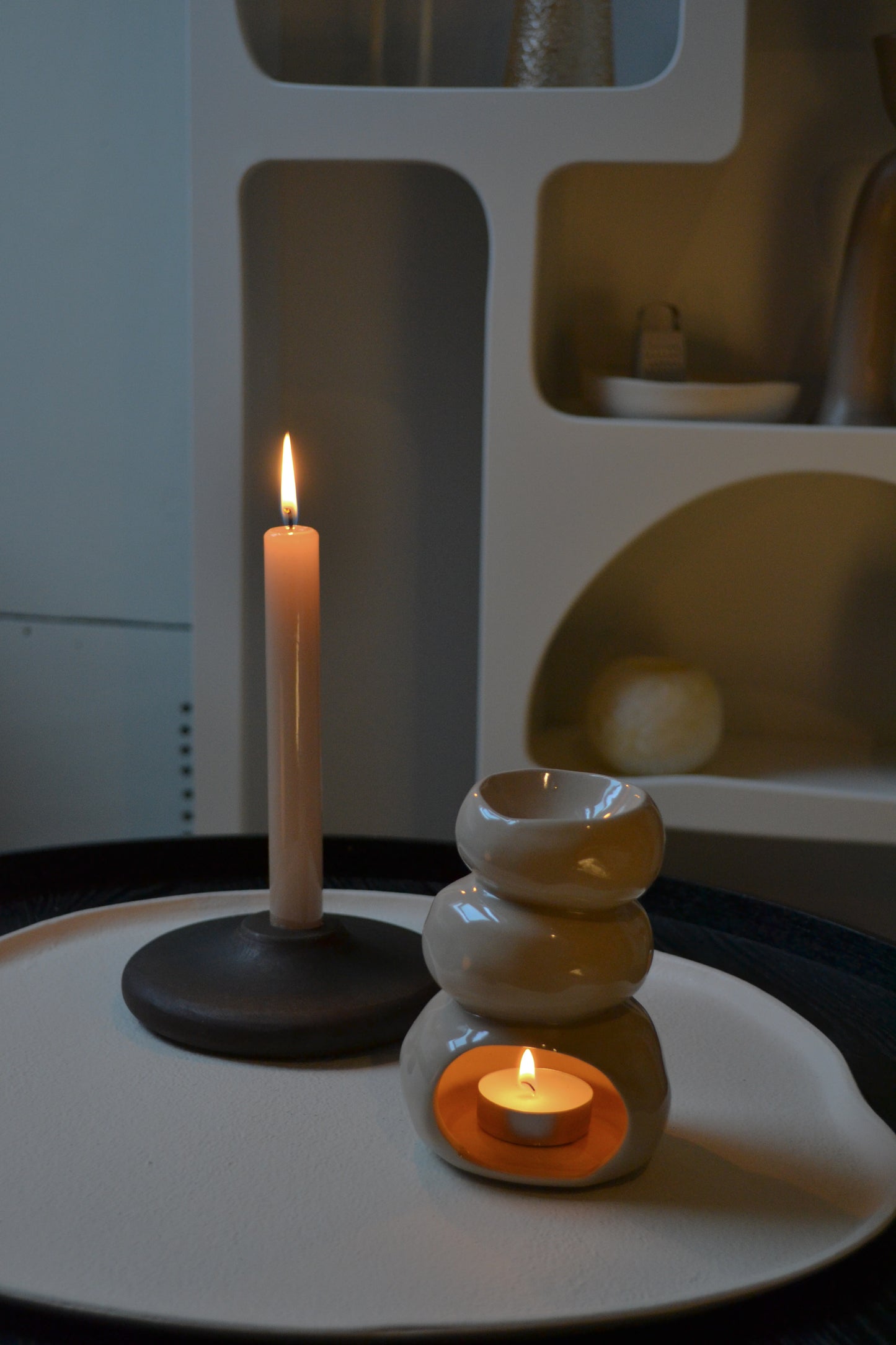 Organische Geurbrander beige