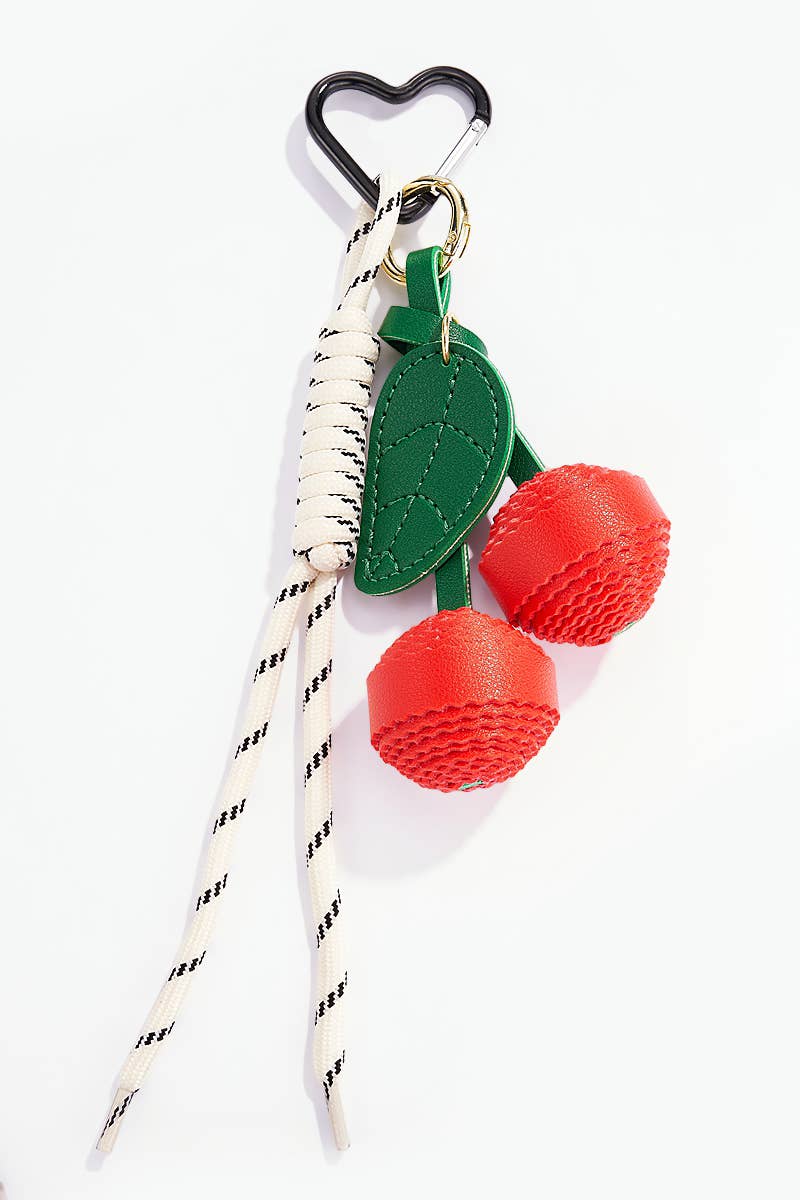 Bag charm - cherry 🍒