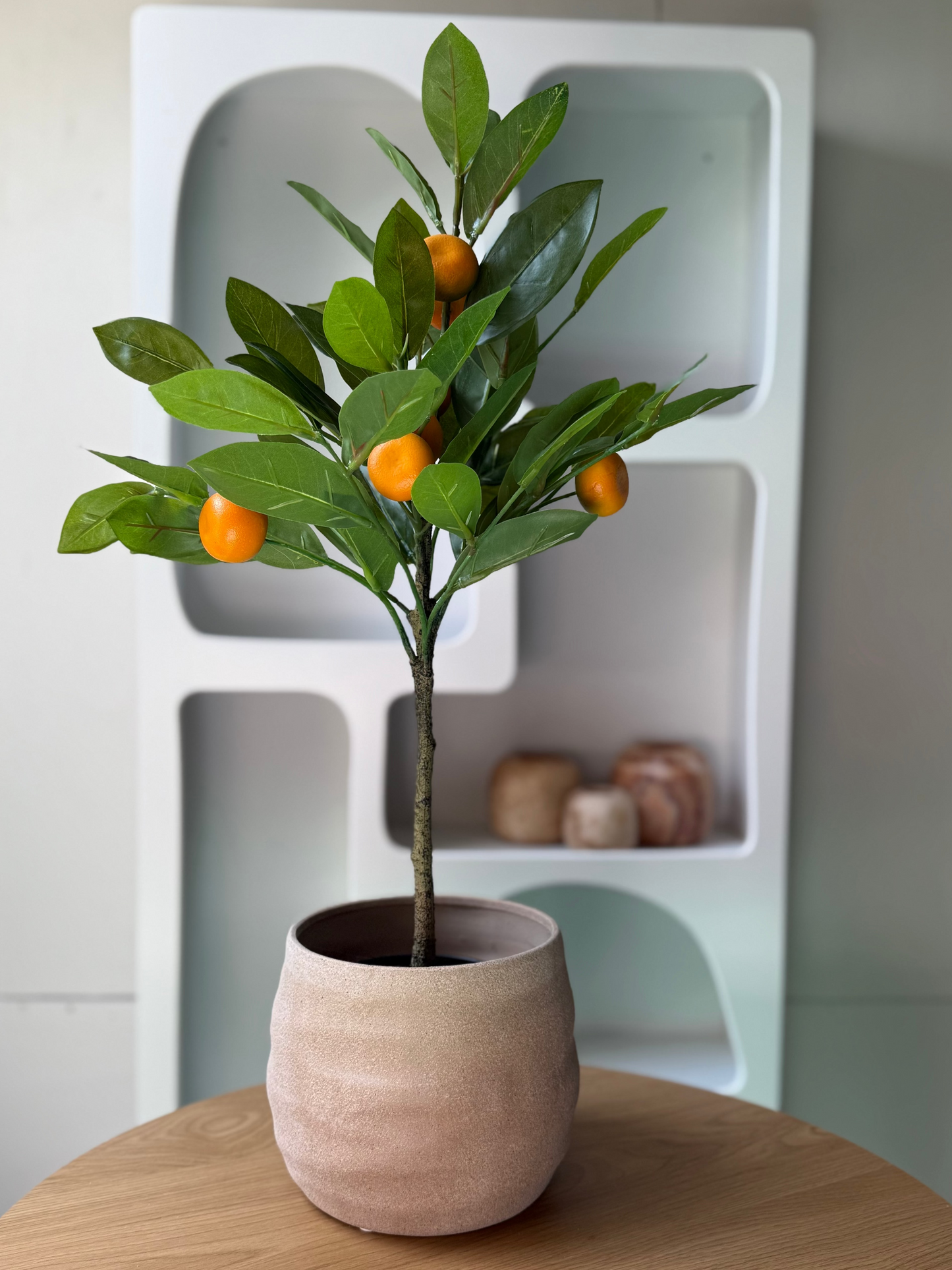 Kunst sinaasappelboompje + Japandi bloempot 🍊