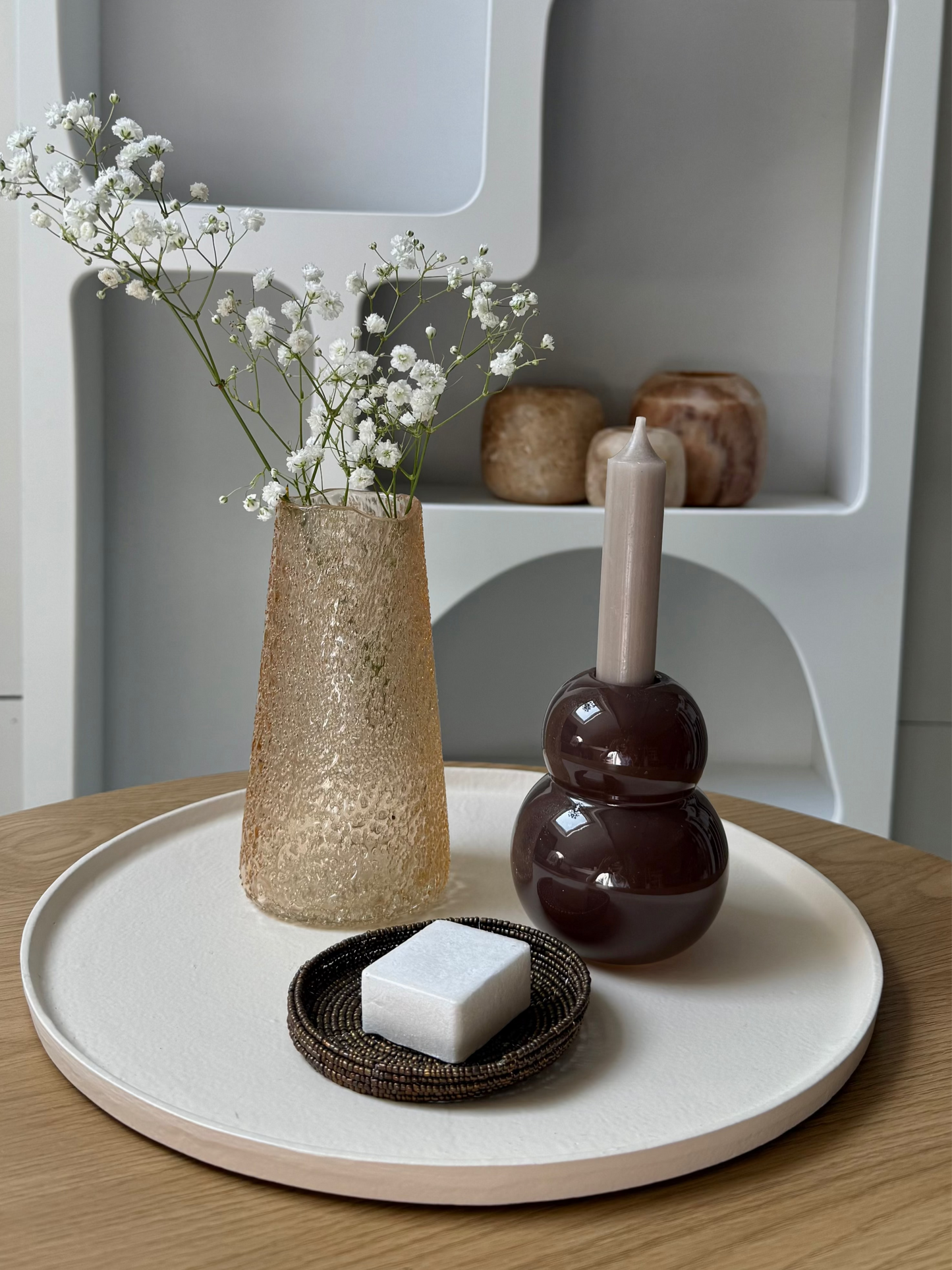 Light & Living schaal crème