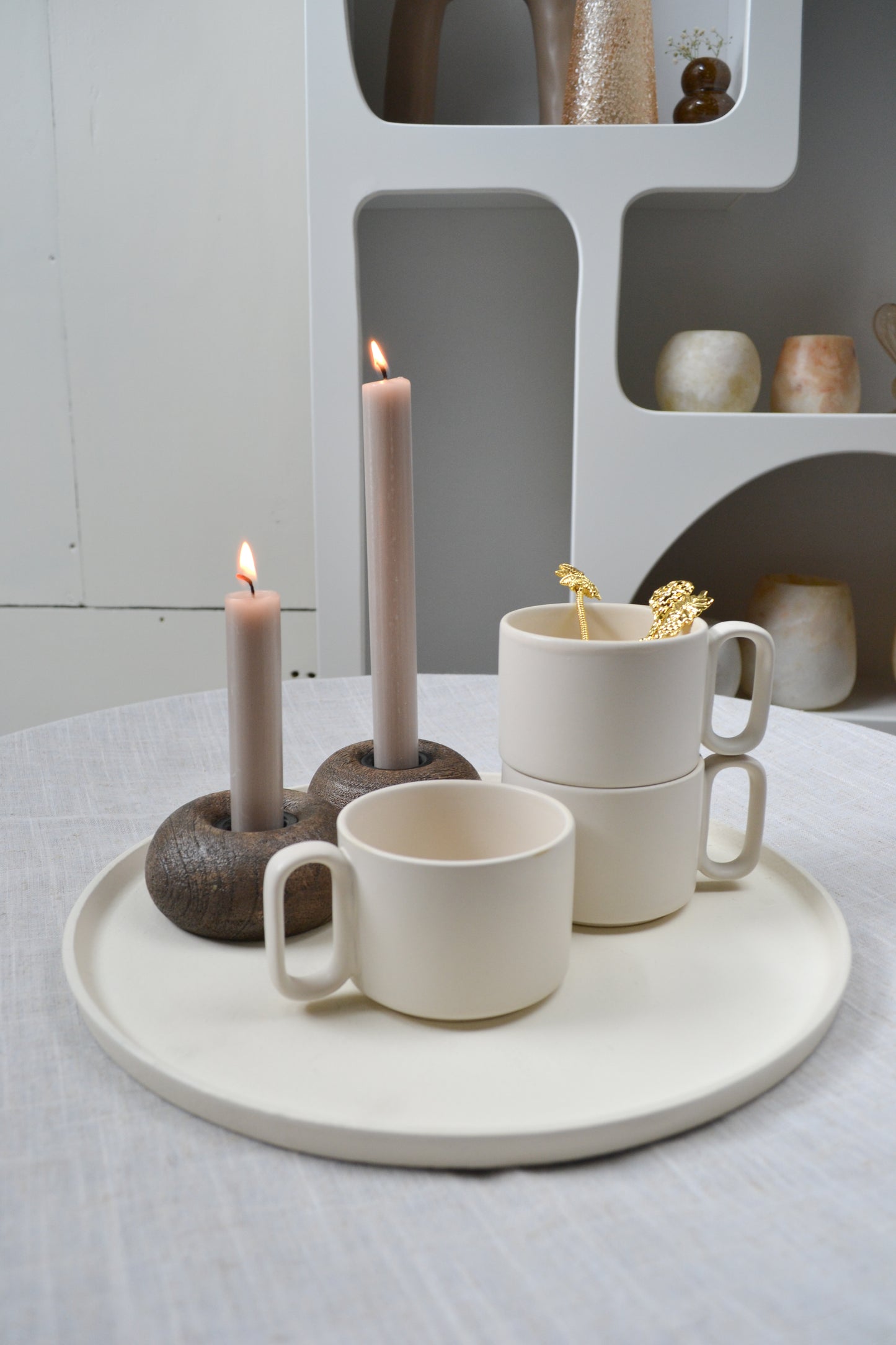 Light & Living schaal crème