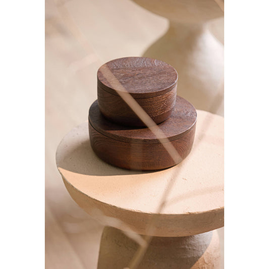 Deco box walnoot hout - Light & Living